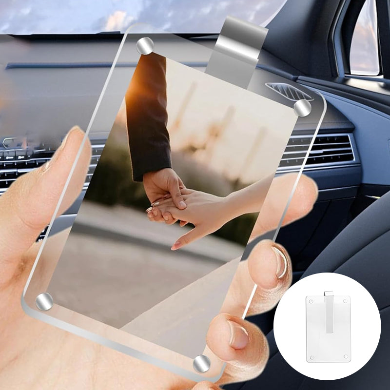 Acrylic Sun Visor Photo Holder
