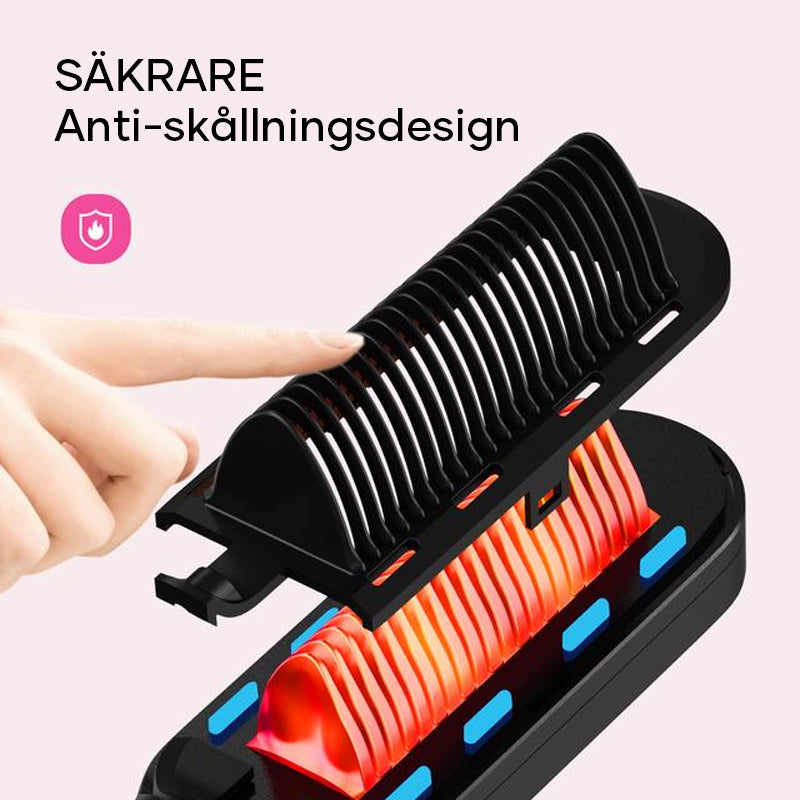 Negativ jonborste för håruträtning