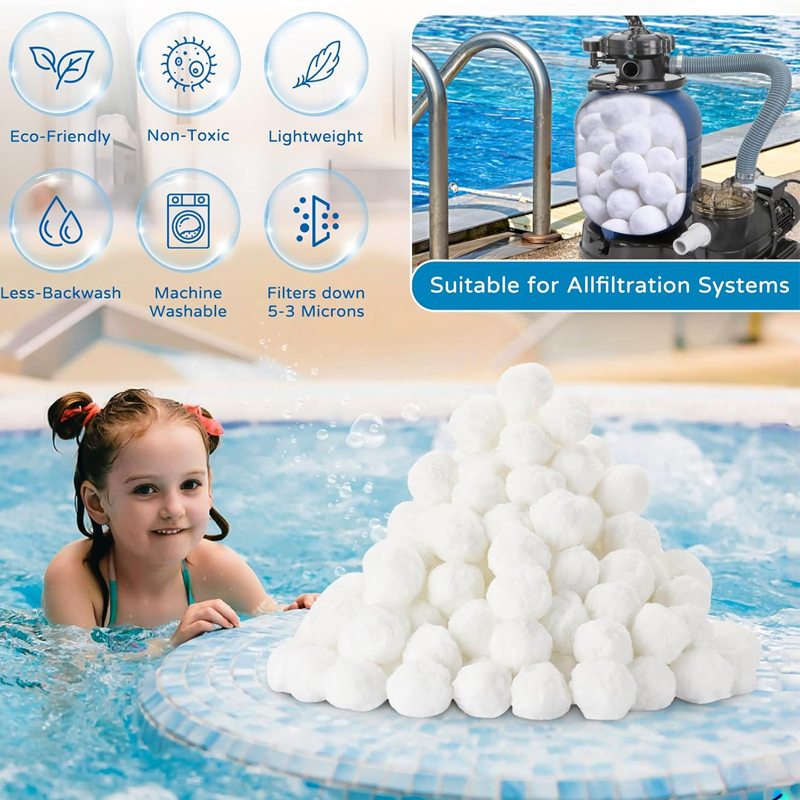 Pool filter balls