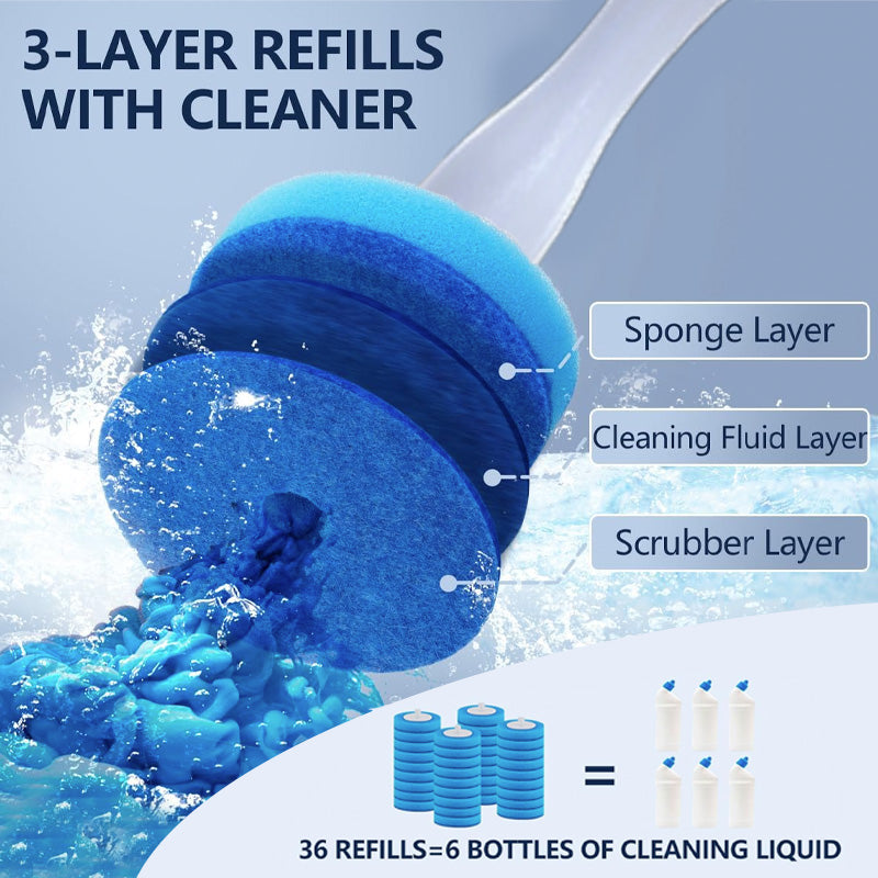 Electric Toilet Brush and Holder Set