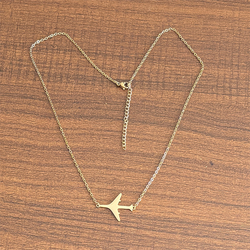 Light Luxury Aircraft Necklace