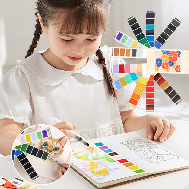 Foldable Watercolor Painting Set