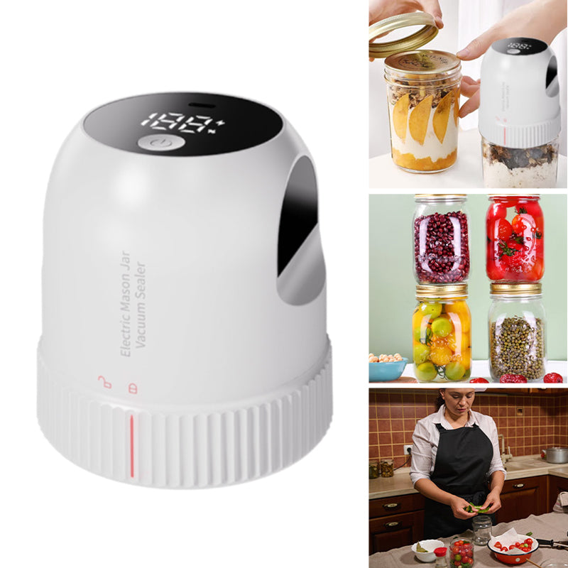 Vacuum Sealer - Electric One-Touch Food Preserver for Jars, Bags and Container