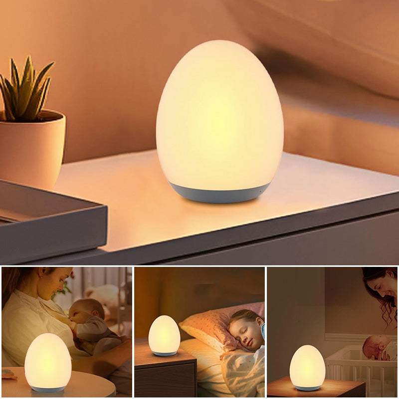 Dino Glow Egg β Soft Silicone Night Light with RGB Colors