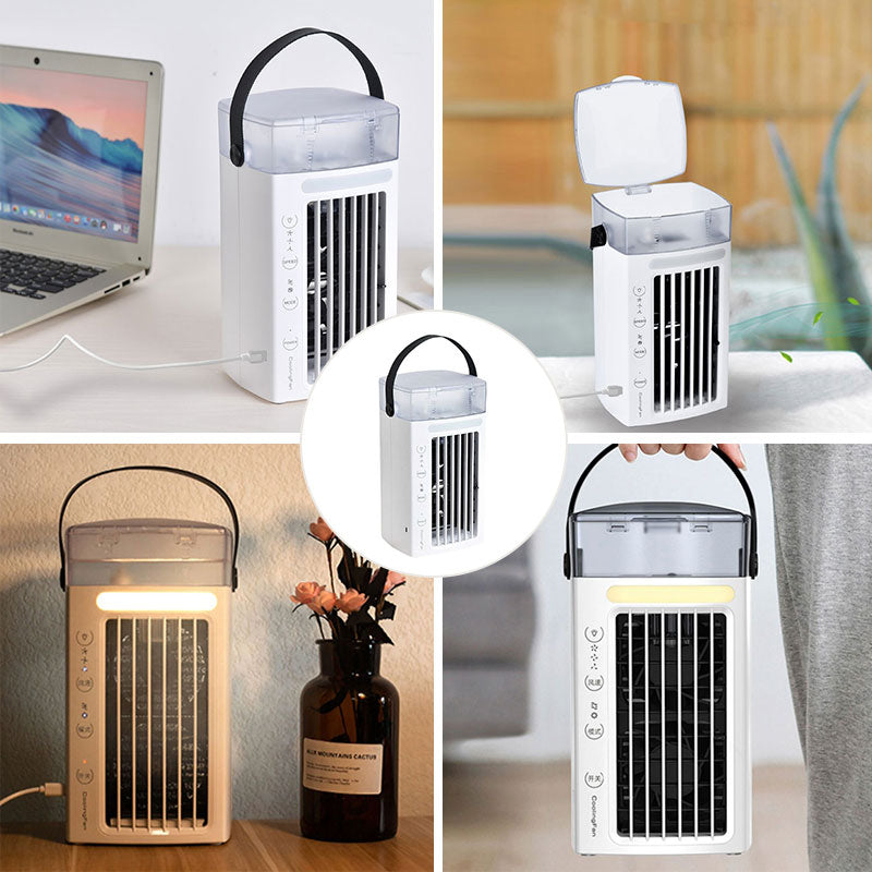 Portable Air Conditioners | Evaporative Cooler with Water Mist, 3 Speeds & Nightlight