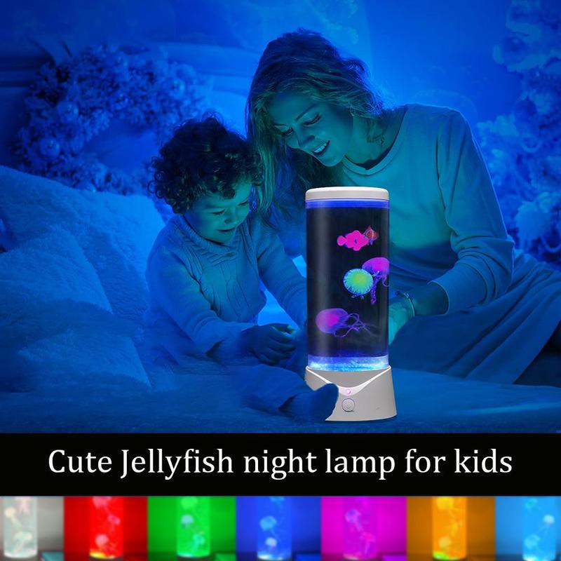 Multipurpose 7 Color Changing Jellyfish Lava Lamp