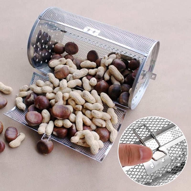 Roterande grill i rostfritt stål