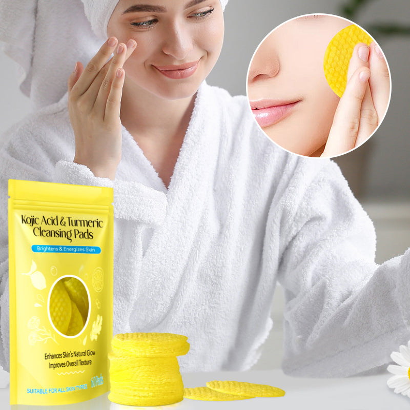 Gurkmeja rengörande exfolierande pads