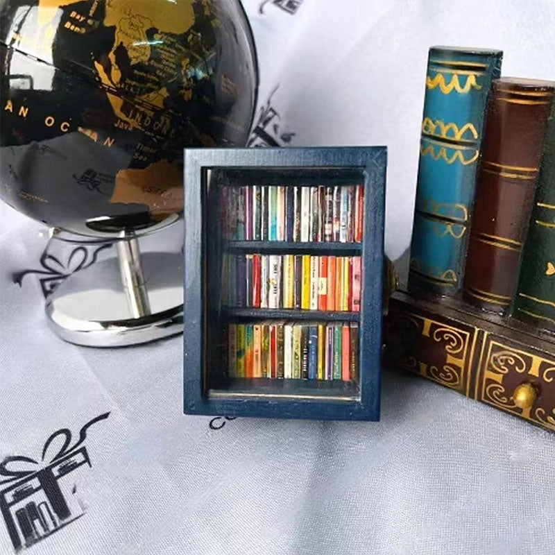 Mini Wooden Book Storage Box