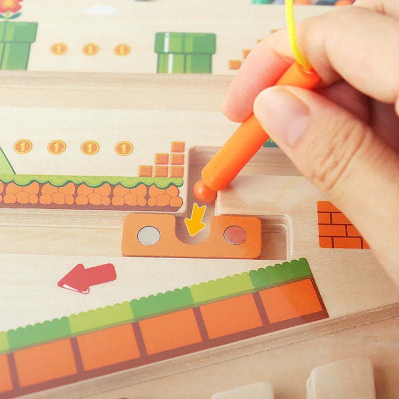 Magnetic Wooden Maze Toy Set