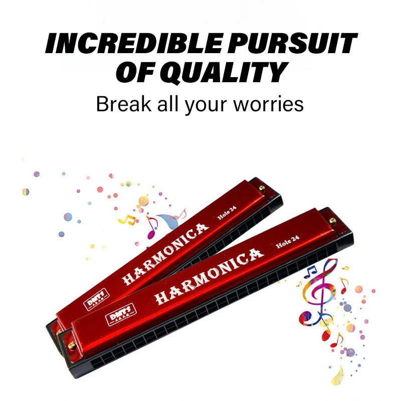 24-Hole C Key Harmonica