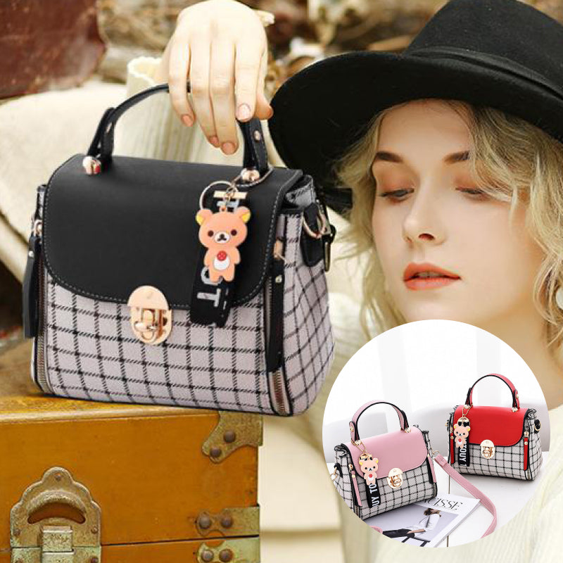 Plaid Pattern Handbag