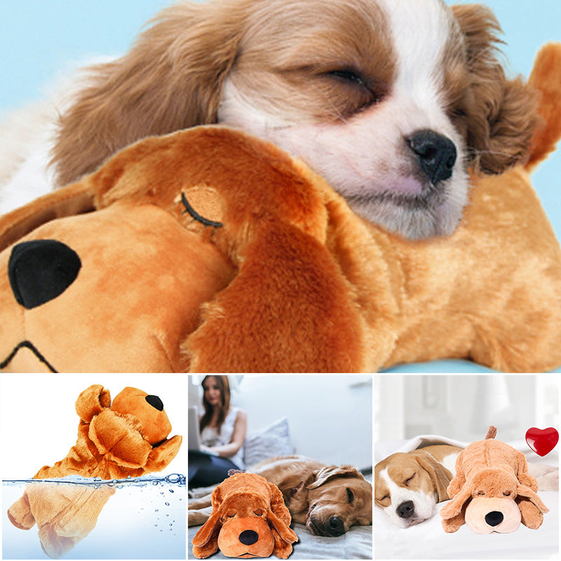 Dog Anxiety Companion Sleep Simulation Toy with Heartbeat