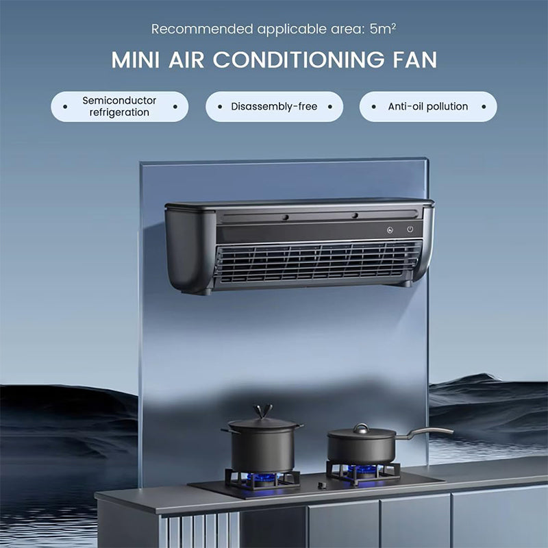 Compact & No Drilling Kitchen Wall Air Conditioner Fan