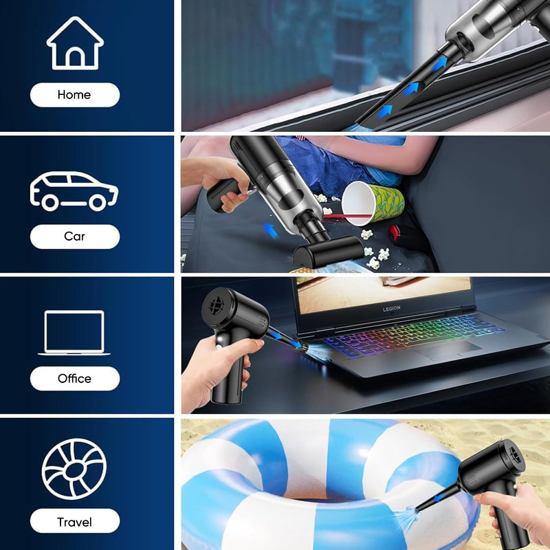 Cordless High-Performance Car Vacuum Cleaner with Powerful Suction