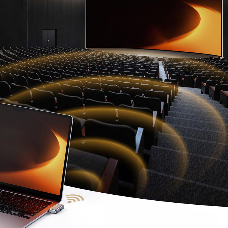 Type-C Wireless HDMI Transmitter and Receiver for Phone/Tablet/Laptop/PC to Monitor/Projector/TV Box