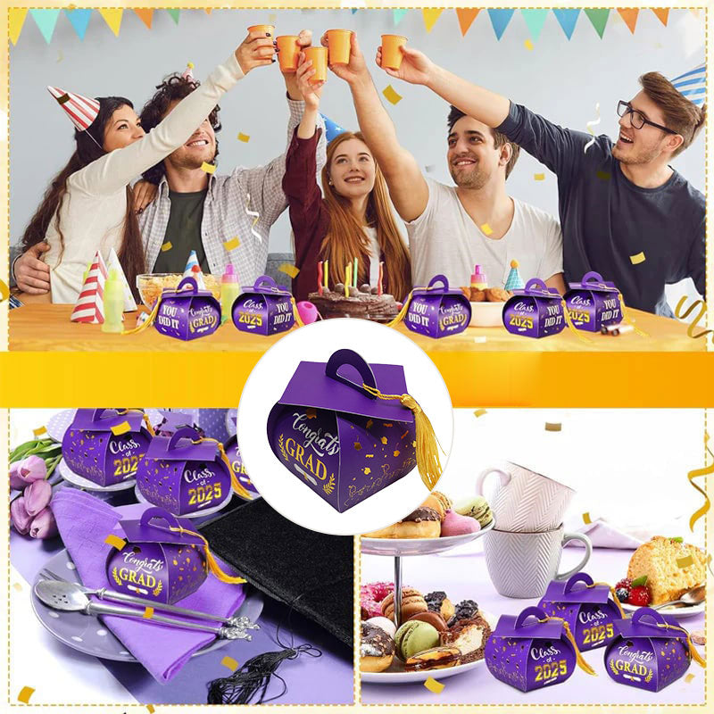 🎁✨50 × Graduation Cap Gift Boxs(🍬No Candies)