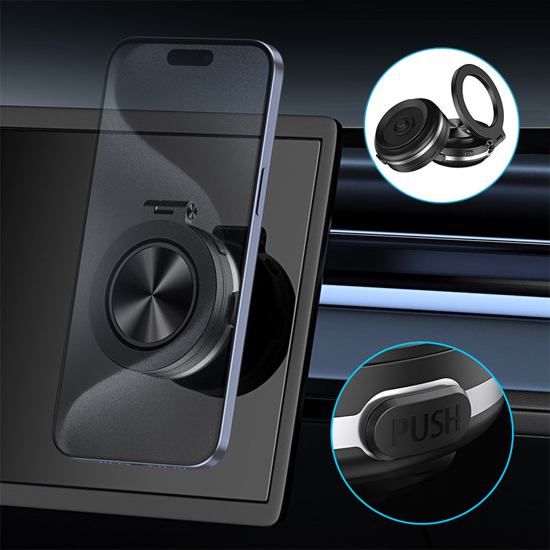 360° Rotating Electric Vacuum Magnetic Car Phone Mount