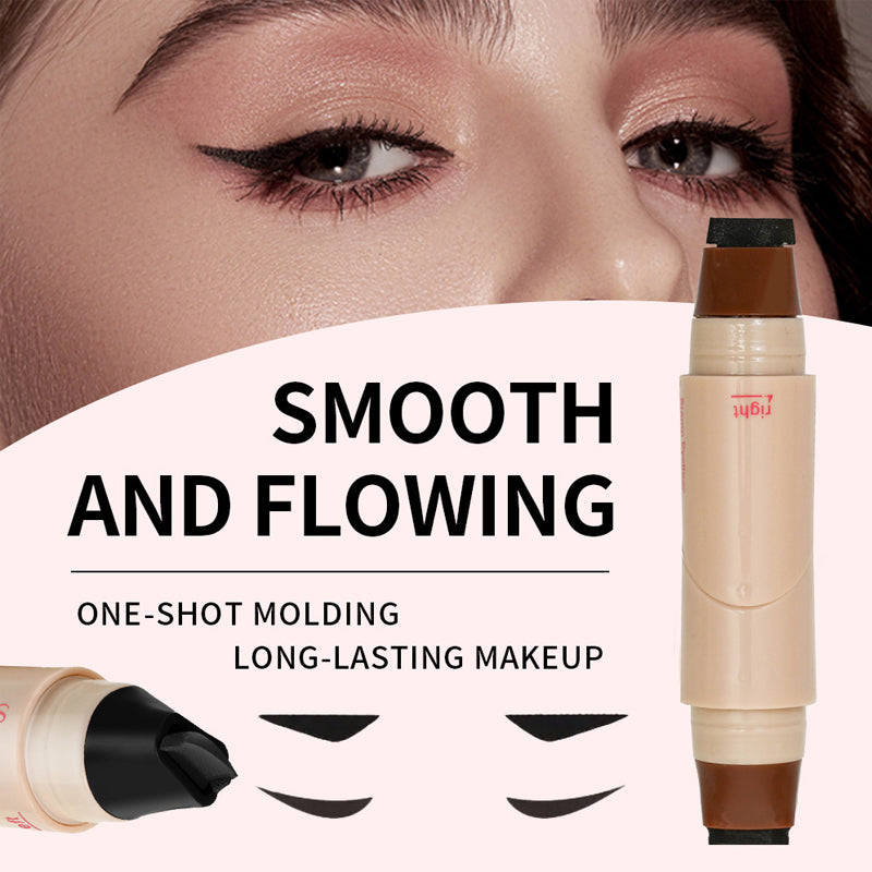 Dual-Head Design Rotating Eyeliner Stamp Pen