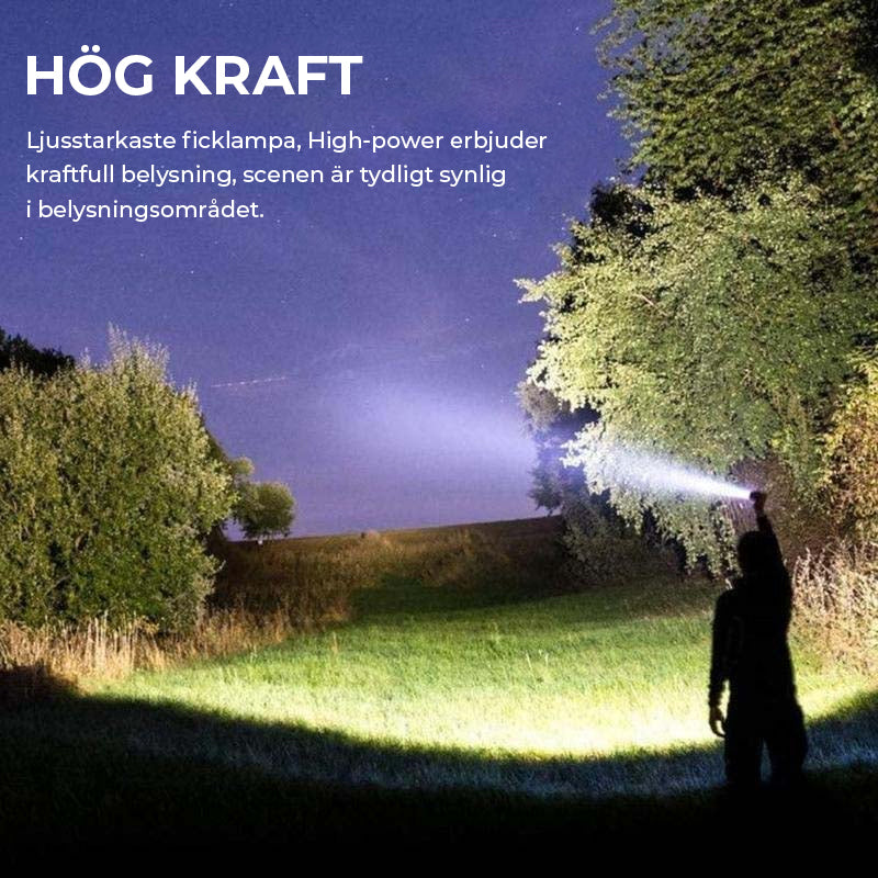 Vit laser med lång räckvidd Ultraljus ficklampa