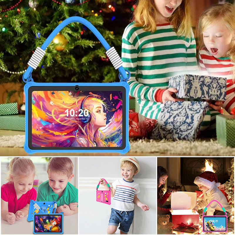 7-inch kids tablet with protective silicone case