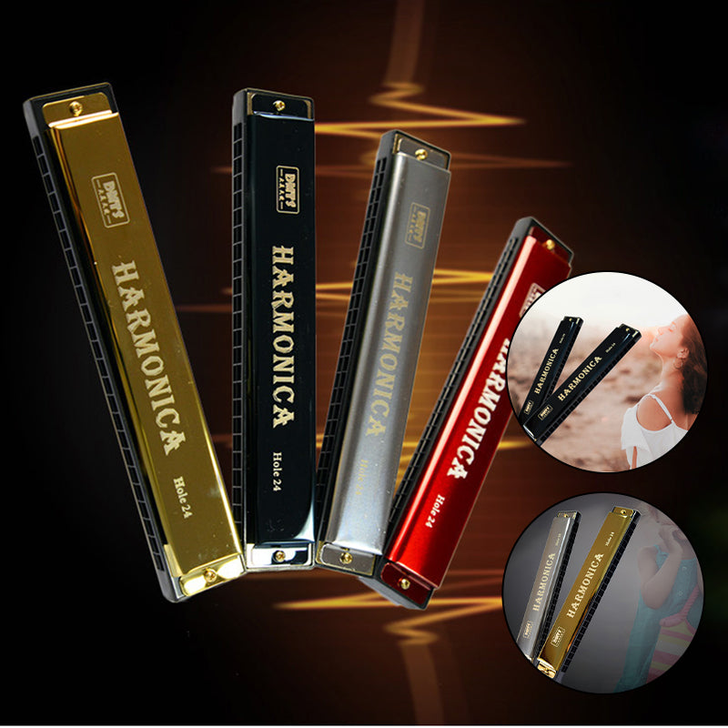 24-Hole C Key Harmonica