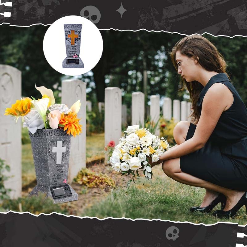 Cemetery Grave Vase