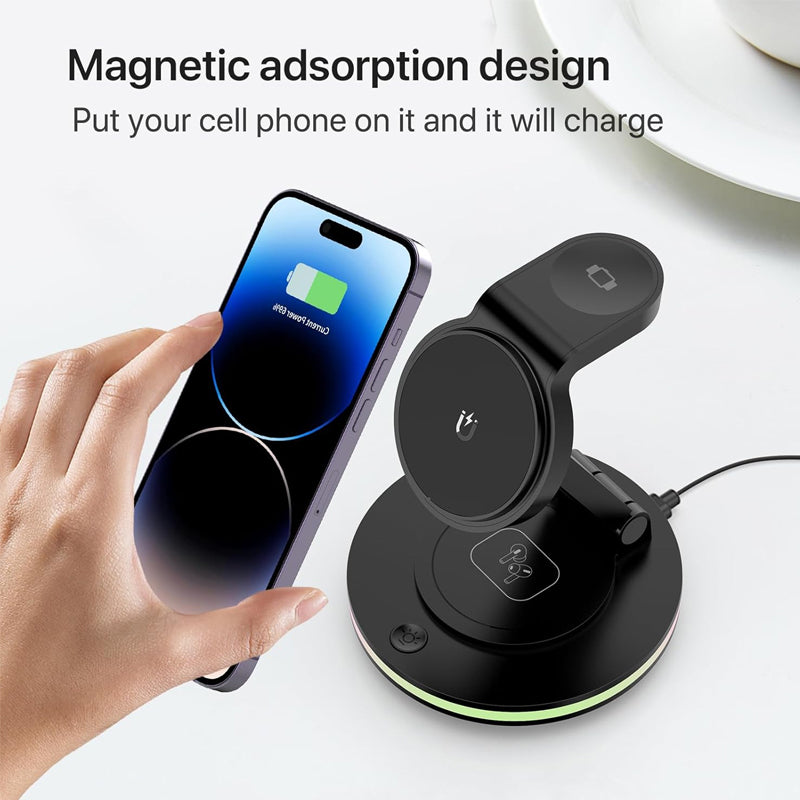 3-in-1 Magnetic Wireless Fast Charger