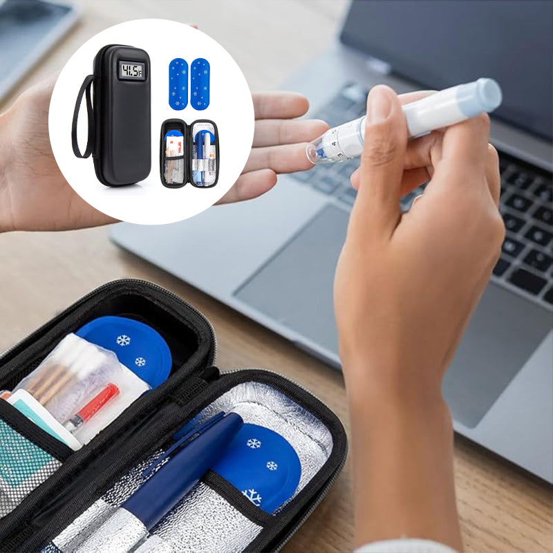 Insulin Cooler Travel Case with Temperature Display