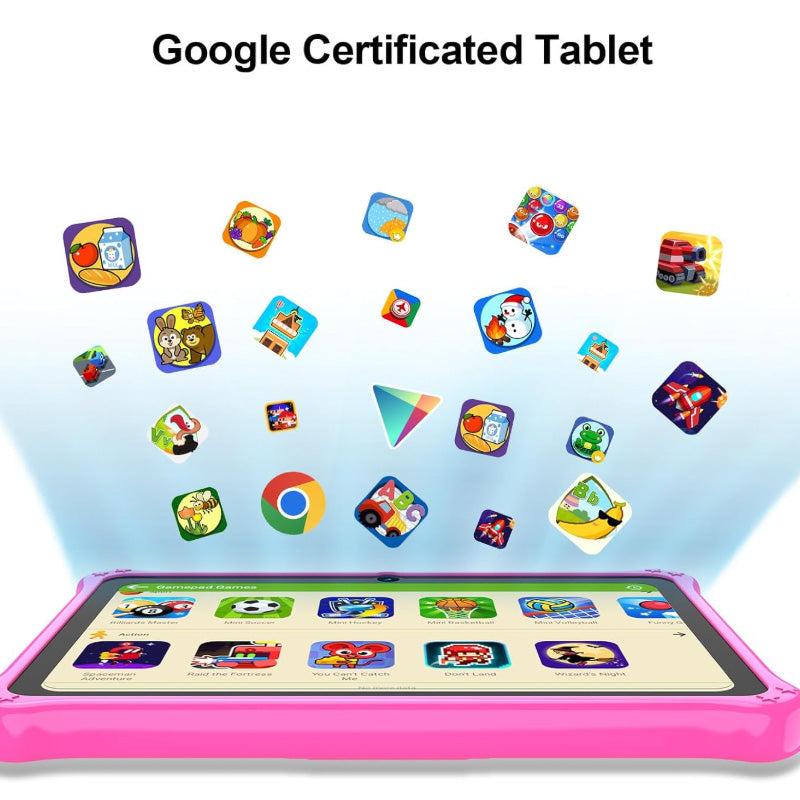 7-inch kids tablet with protective silicone case