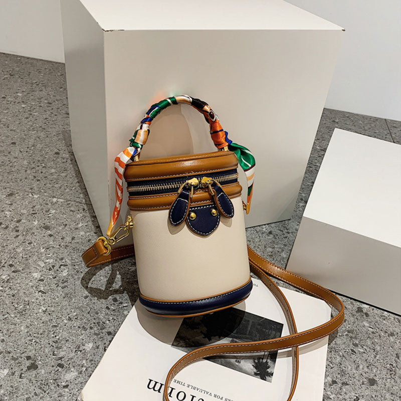 Colorblock Bucket Bag for Women