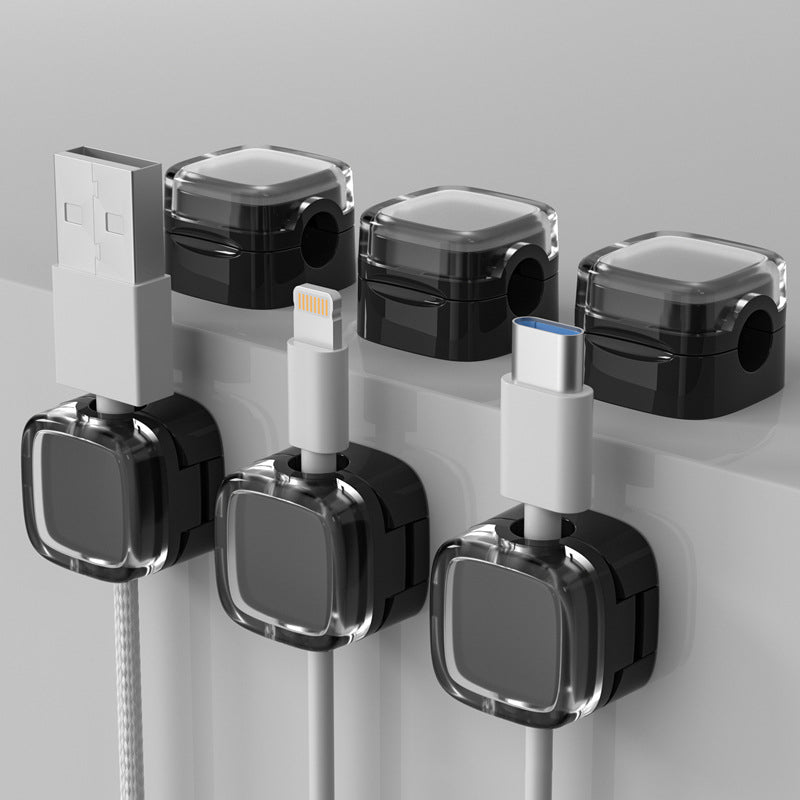 6 Pack Magnetic Cord Organizer Holder