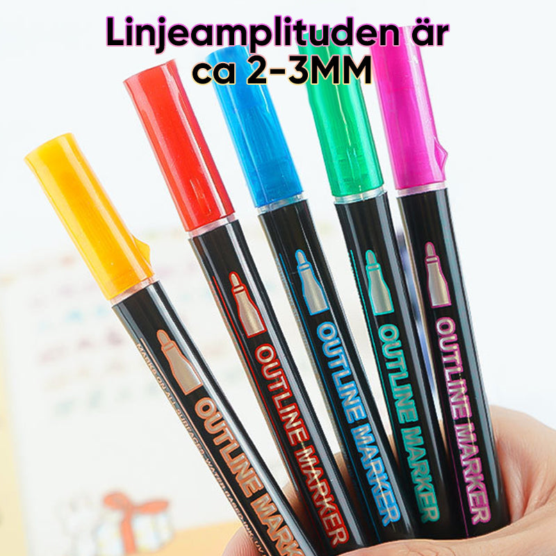Färgning Lightstick Graffiti Highlighter Pennor