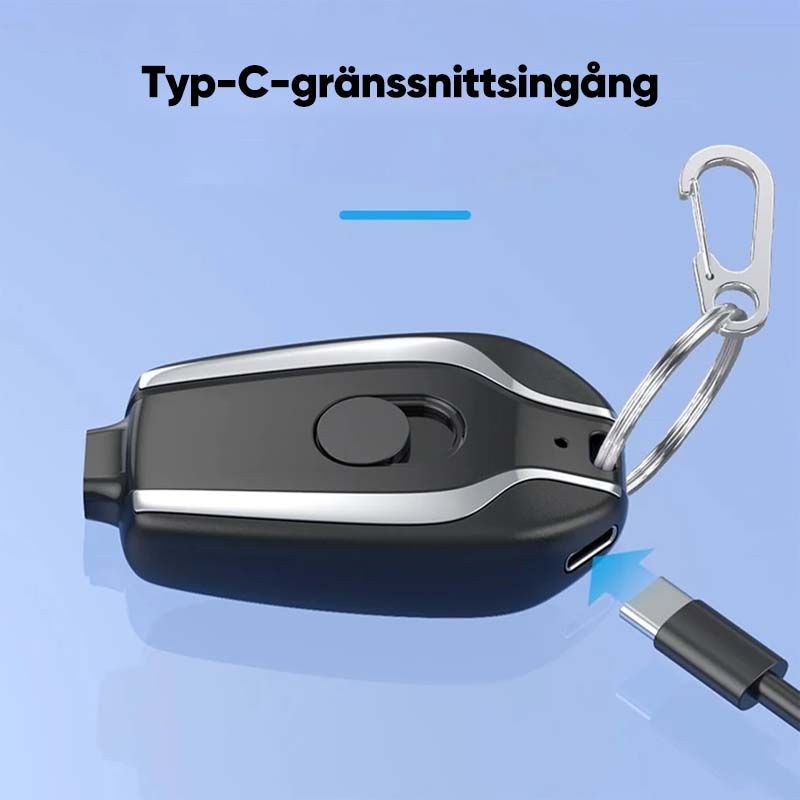 Powerbank med nyckelring