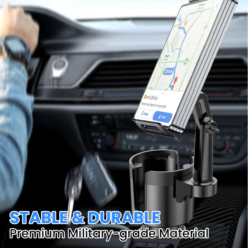 360° Rotating Car Cup Holder Phone Mount