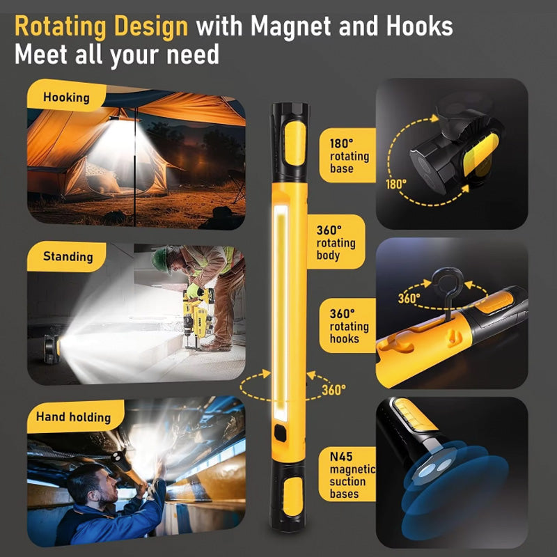 Portable Cordless Light for Car Repair/Garage/Job site/Emergency