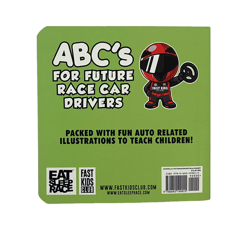 ABC's For Future Race Car Drivers Alphabet Book