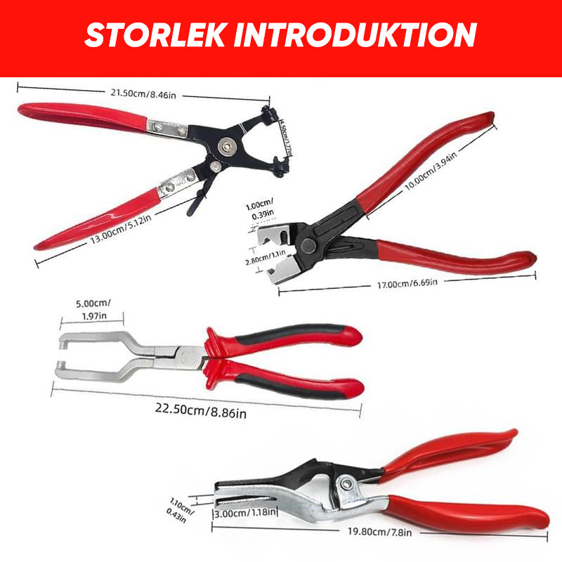 Professionell slangklämmasats