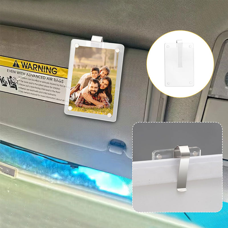 Car Sunshade Photo Frame Clip