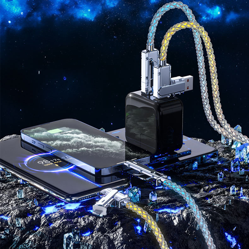 Four-in-One 100W Colorful lights Data Cable