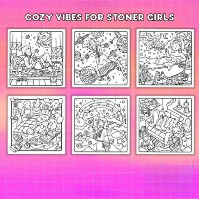 Easter gift Stoner Moments: Stoner Girl Coloring Book