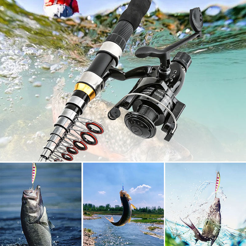 Professional Fishing Rod and Reel Combo Set