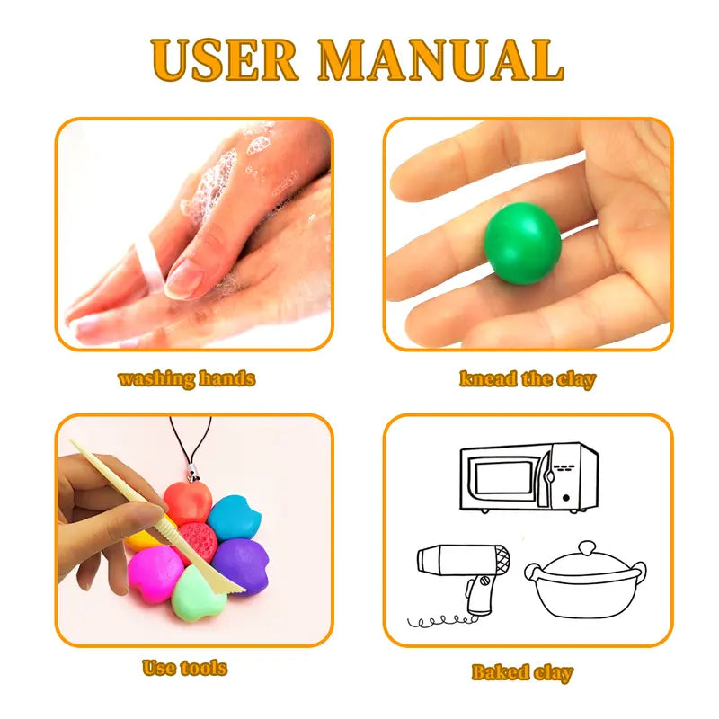 Polymer Clay, Modeling Kit with Clay Sculpting Tools and Accessories