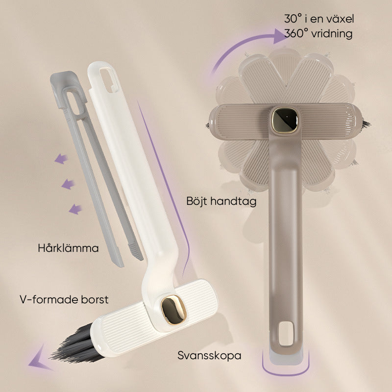 Multifunktionell roterande injekteringsborste