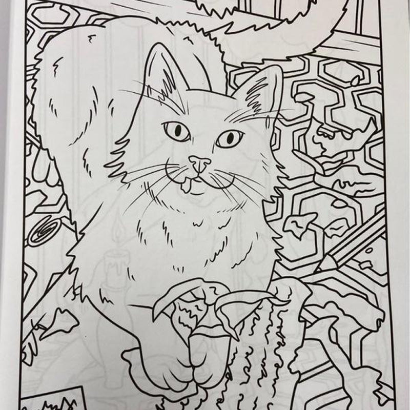 Cats Coloring Book: Mischievous Cat Antics