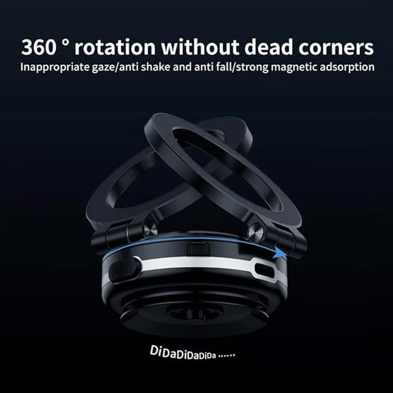 360° Rotating Electric Vacuum Magnetic Car Phone Mount
