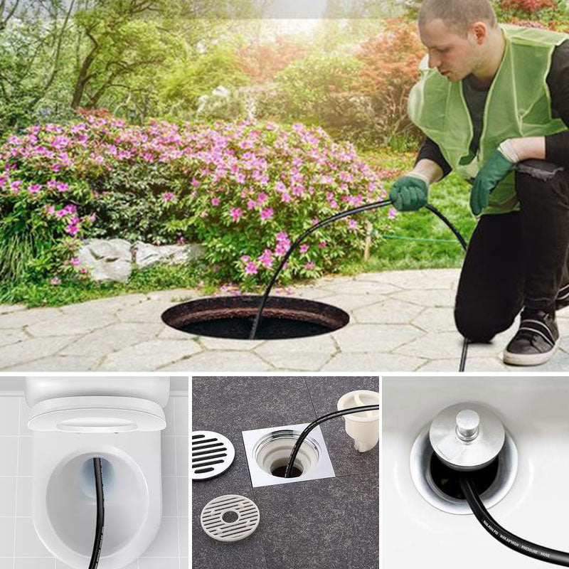 Sewer Jetter Kit for Pressure Washer Jet Drain Cleaner Hose 1/4 Inch NPT