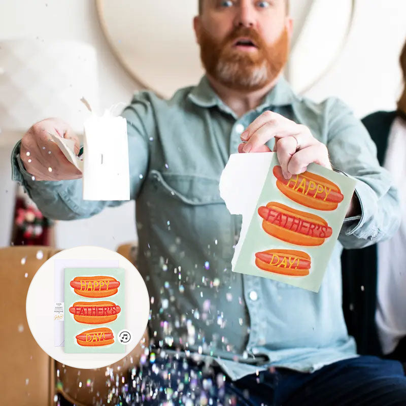 Father's Day Card with Glitter