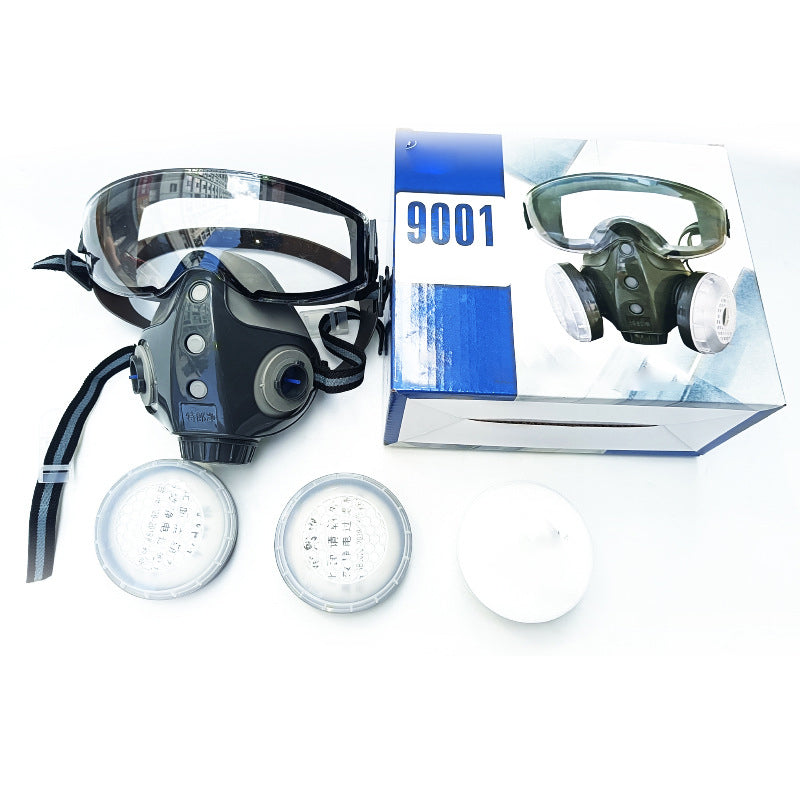 Full-face dust and eye protection mask