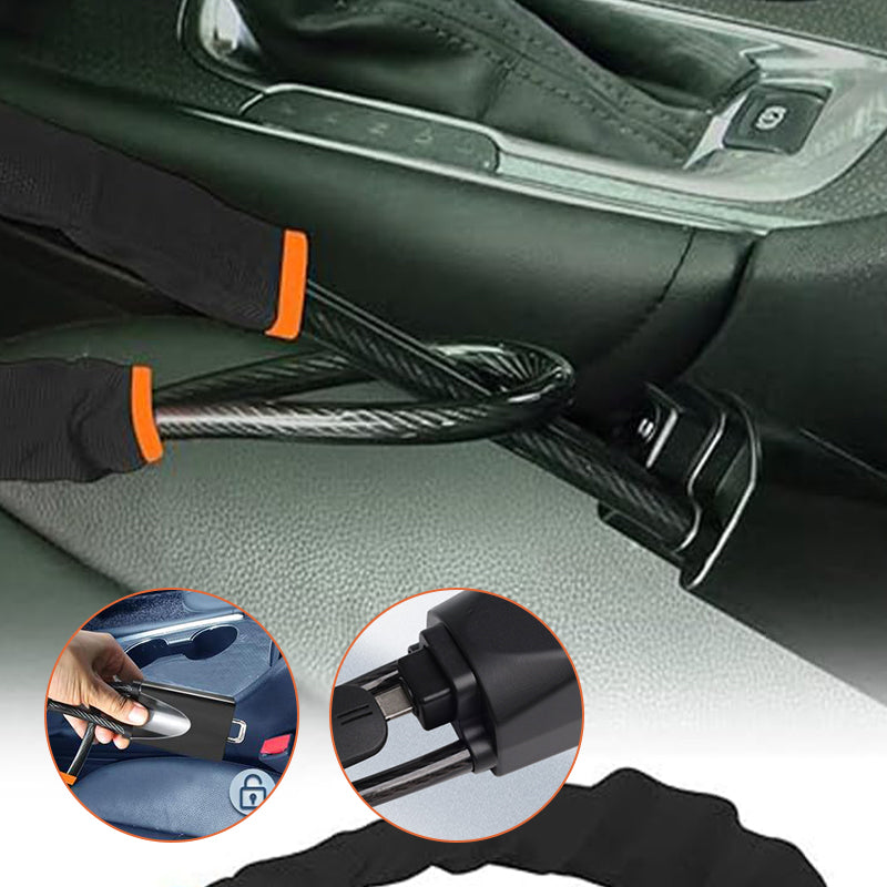 Steering Wheel Lock, Universal Anti Theft Car Device Prevention with 2 Keys